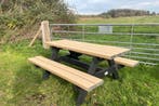 Rockwood® Picknicktafel Woodblend Egyptian Stone - Zwaar, Tuin en Terras, Picknicktafels, Ophalen of Verzenden, Nieuw, Rechthoekig
