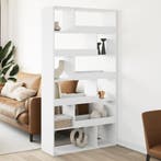 vidaXL Kamerscherm 100x33x187,5 cm bewerkt hout wit, Verzenden, Nieuw, Overige houtsoorten
