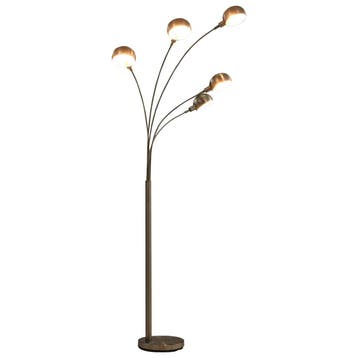 vidaXL Lamp staand 5xE14 200 cm zilverkleurig, Verzenden, Nieuw