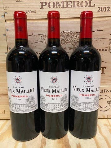 2014 Chateau Vieux Maillet - Pomerol - 3 Flessen (0.75, Nieuw
