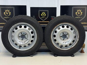2 stuks All-Seasons Opel Combo velgen met banden 205/60R16, Auto-onderdelen, Banden en Velgen, Gebruikt, 16 inch, Banden en Velgen