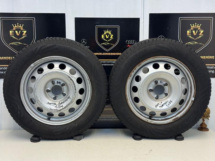 2 stuks All-Seasons Opel Combo velgen met banden 205/60R16, Auto-onderdelen, Banden en Velgen, 16 inch, All Season, 205 mm, Gebruikt