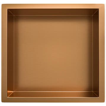 Wiesbaden Demis Inbouwnis - 30x30x7cm - Geborsteld Brons, Ophalen of Verzenden, Nieuw, Rvs