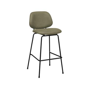 Barkruk Bello | Moss | Micro Suede | Hoog | 2 stuks LABEL51, Verzenden, Nieuw in verpakking