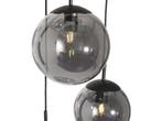 Steinhauer Bollique - hanglamp - 3 glazen bollen - zwart - Ø, Verzenden, Nieuw