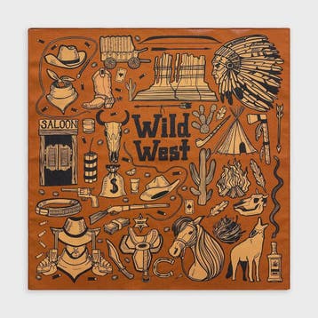 Unisex Katoenen Bandana met Dierenprint & Paisley Motief - V, Verzenden, Nieuw