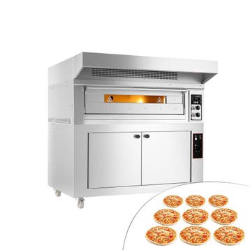GGM Gastro | Elektrische pizzaoven - 9x 33cm - handmatig - |, Onderbouw afzuigkap, Verzenden, Nieuw, Motor
