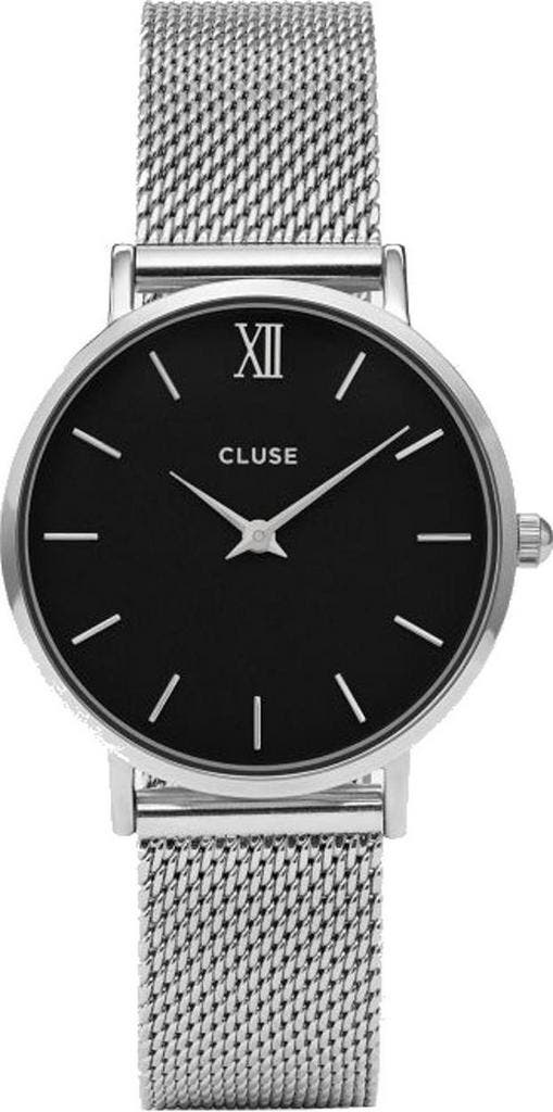 Cluse Minuit Mesh Black Dames Horloge - 33 mm, Sieraden, Tassen en Uiterlijk, Overige Accessoires, Verzenden