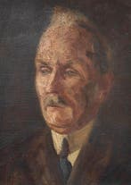 École centre-européenne (XX) - NO RESERVE - Tête d’homme,, Antiek en Kunst