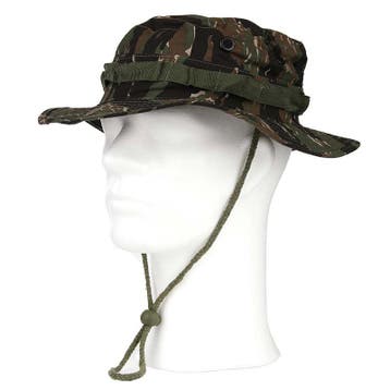 Bush hat leger hoed tiger stripe camouflage deluxe maat....