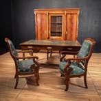 Boekenkast (5) - Hout, Brons, Leder, Textiel, IJzer, Messing