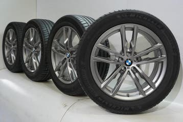 BMW X3 X4 G01 G02 698M 19 inch velgen Michelin Zomerbanden O, 19 inch, Gebruikt, Velg(en), Ophalen of Verzenden