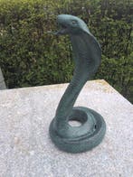 sculptuur, Cobra - 31 cm - Gepatineerd brons, Antiek en Kunst