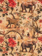 TexStilArt - SAFARI MAJESTY - Exclusieve stof 100% katoen