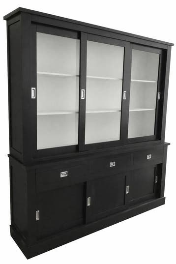 Buffetkast zwart Gouda 200cm, Huis en Inrichting, Ophalen of Verzenden, Nieuw