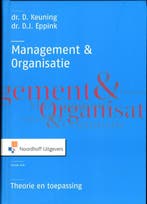 Management en organisatie / Leerboek 9789001807887, Verzenden, Gelezen, D.J. Eppink