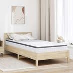vidaXL Matras Wit en Grijs 90 x 200 cm Bonell Veer, Verzenden, Nieuw