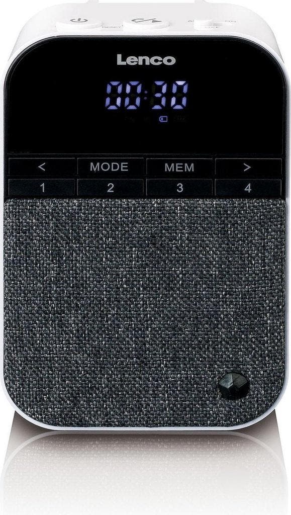 Speaker met Bluetooth - Afneembare stekker - Radio - Wit - L, Audio, Tv en Foto, Luidsprekers, Zo goed als nieuw, Verzenden