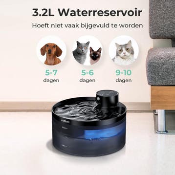 Cellavi R2A - Draadloze Drinkfontein Kat met Sensor -, Ophalen of Verzenden, Zo goed als nieuw
