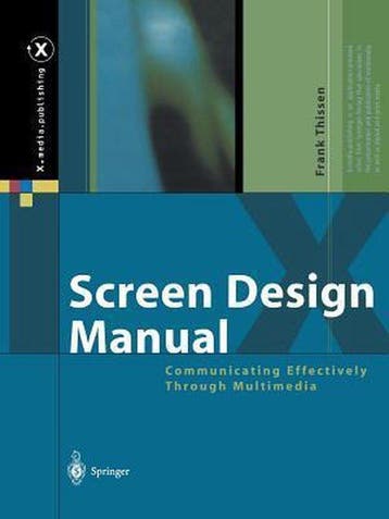 9783642078743 Screen Design Manual Frank Thissen, Verzenden, Nieuw, Frank Thissen
