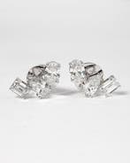 Oorstekers - 14 karaat Witgoud - 3.24ct. tw. Diamant