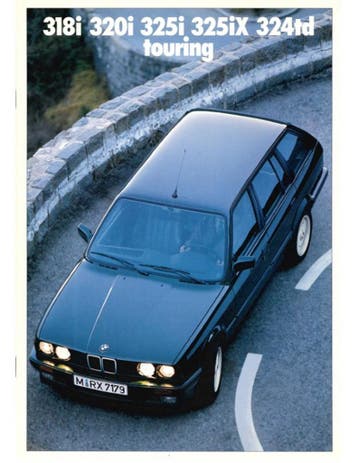 1989 BMW 3 SERIE TOURING BROCHURE DUITS, Ophalen of Verzenden, Nieuw