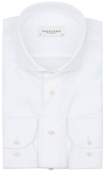 Profuomo Supima Overhemd Wit maat 43 Heren, Verzenden, Nieuw, Wit, Profuomo