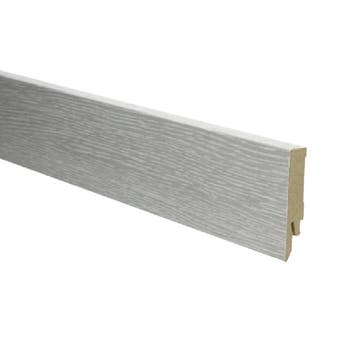 Rechte folieplint 70x14 kalkwit eiken (Folie plinten), Overige materialen, Verzenden, 50 tot 150 cm, Overige typen