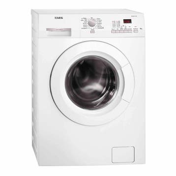AEG L62482NFL - Wasmachine - 8 kg - 1400 tpm - Energieklasse, Ophalen of Verzenden, Zo goed als nieuw, Voorlader, 85 tot 90 cm