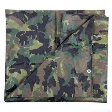 Afdek zeil camouflage 5m x 3m