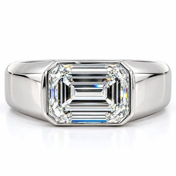 Zonder minimumprijs - Ring Platina - 5.02ct. tw. Diamant, Nieuw