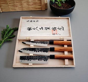 Keukenmes - Santoku - Gemaakt in Japan - Okinawa