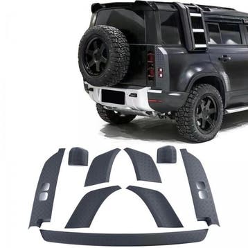 Beplating Land Rover Defender L663 90 Zwart, Ophalen of Verzenden, Nieuw