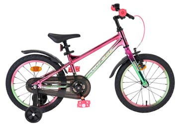 Volare Chrome Kinderfiets - Meisjes - 16 inch - Roze Groen, Verzenden, Nieuw, 16 inch