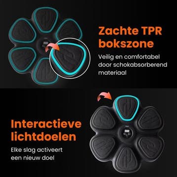 Boxing machine - Boksmachine - Muziek boksmachine - Zwart •, Sport en Fitness, Boksen, Verzenden, Zo goed als nieuw