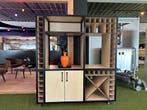Mobiele wijnkast Licht Hout, Nieuw