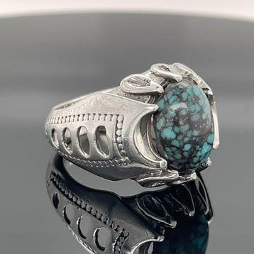 Zilver - Ring - Natuurlijke Turkoois