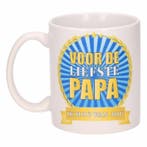 Voor de liefste papa koffiemok / beker 300 ml - Vaderdag m.., Ophalen of Verzenden, Nieuw