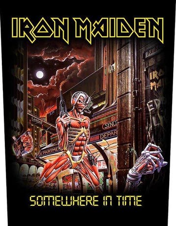 Iron Maiden - Somewhere in Time - Rugpatch off. merchandise, Ophalen of Verzenden, Nieuw, Kleding