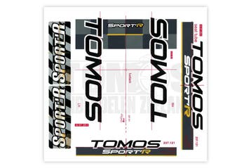 Tomos Stickerset SportR compleet set, Ophalen of Verzenden, Nieuw, Tomos