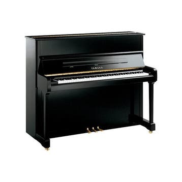 Yamaha P121 M PE messing piano (zwart hoogglans), Nieuw, Zwart, Piano