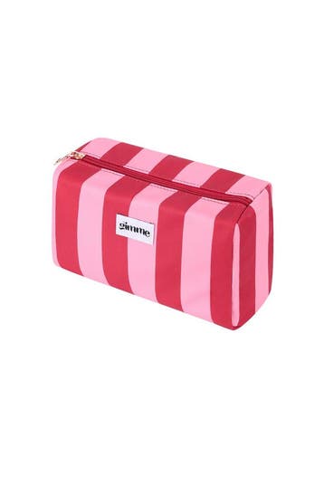 Goudlief Toilettas grote streep - roze rood (Make-uptassen), Sieraden, Tassen en Uiterlijk, Beautycases, Verzenden, Nieuw, Roze