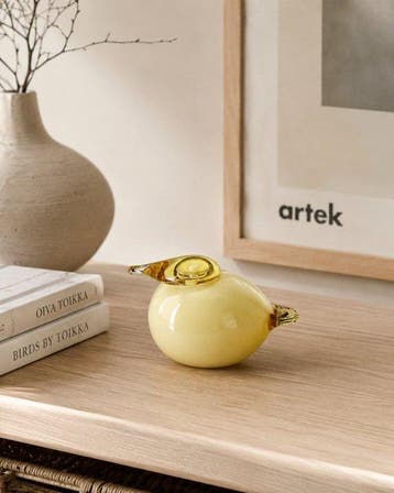 Iittala - Oiva Toikka - Figuur - Yellow Puffball - Mond/Hand