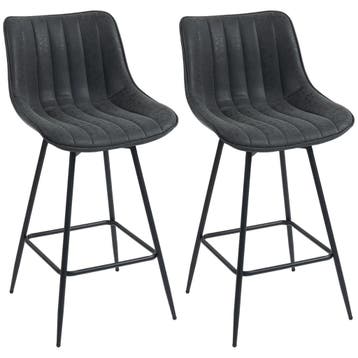 Set Van 2 Barkrukken, 68 Cm Draaibare Toogkrukken Met Rugleu, Huis en Inrichting, Kasten | Wandmeubels, Verzenden, Nieuw