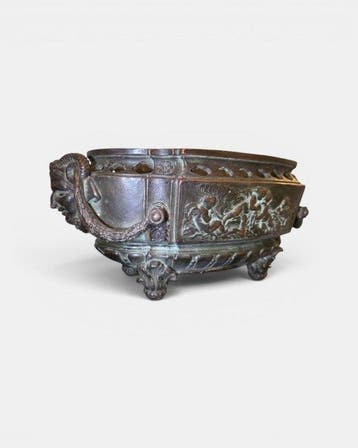 Vaas - Terracotta - Grande Fioriera Mascheron, planter,