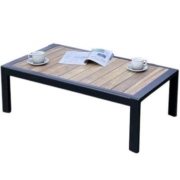 Kota lounge tuintafel aluminium antraciet 113x62xH38 cm, Ophalen of Verzenden, Nieuw