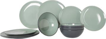 Gimex Vivid Line Servies - Groen - 12-Delig, Verzenden, Nieuw