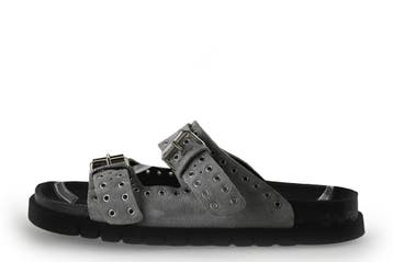 Manfield Slippers in maat 41 Grijs, Slippers, Verzenden, Zo goed als nieuw, Grijs