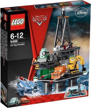 LEGO Cars 2 Boorplatform Ontsnapping - 9486 (Nieuw in bescha, Verzenden, Nieuw