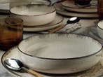 Asir Dinneret - Porselein Borden Set - 18 stuks - Kaneel, Verzenden, Nieuw